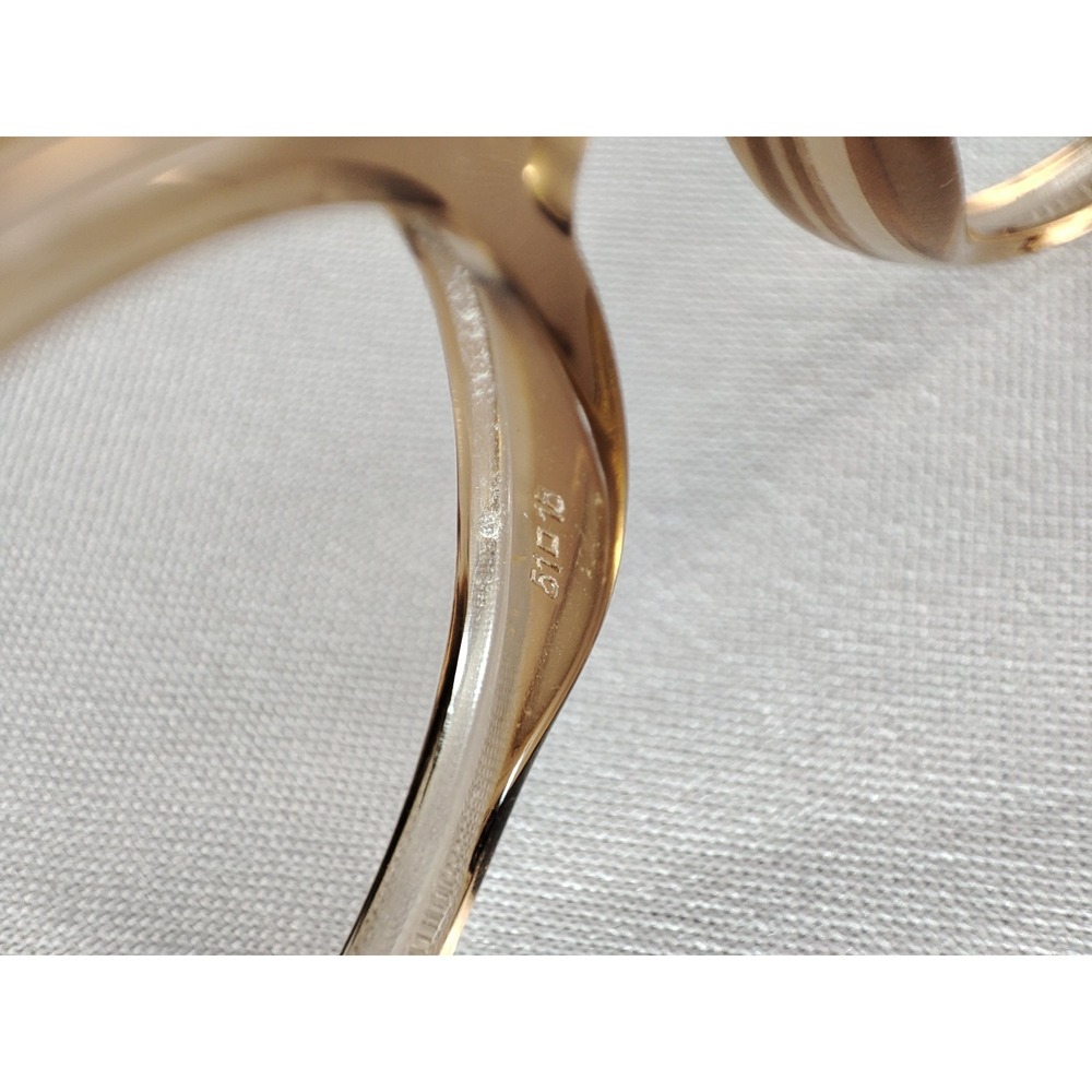 Burberry B 2318 3856 Transparent Tan Check Eyeglass Frames 51-18-140 Case - Picture 13 of 14